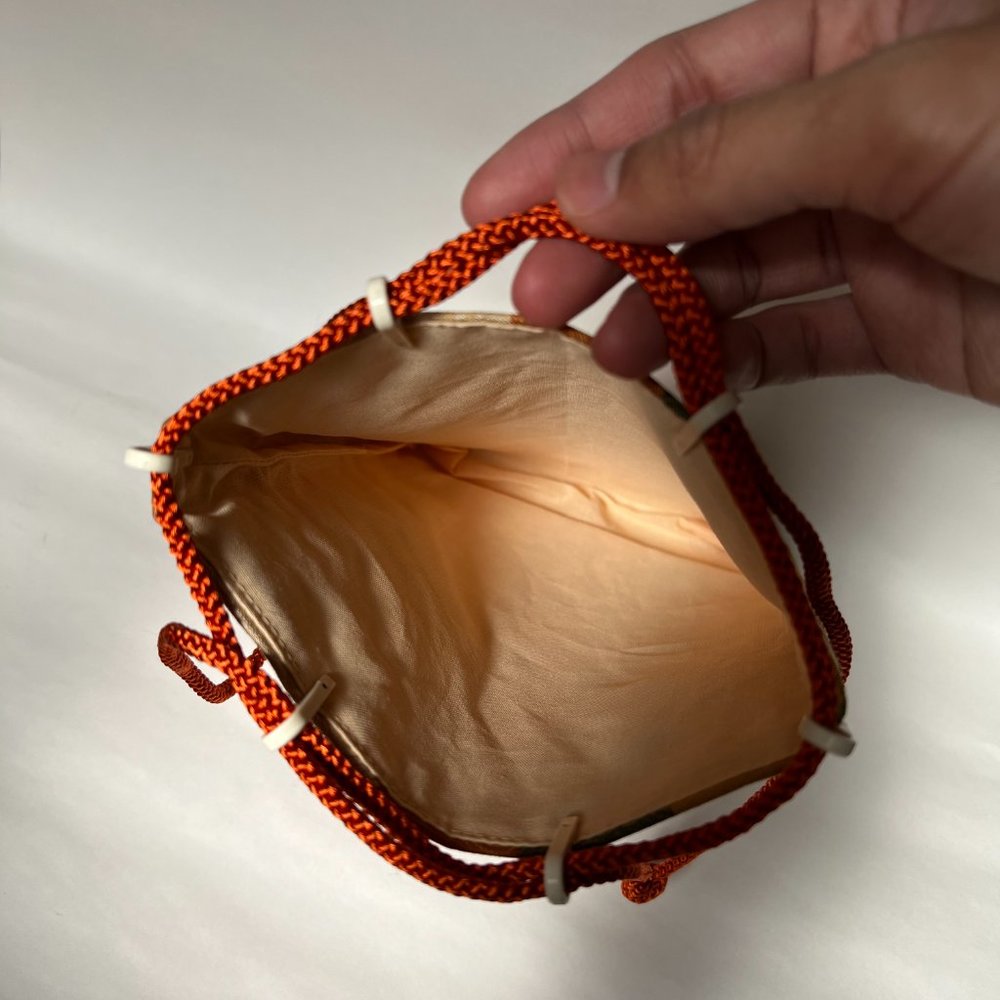 Rectangular Japanese Drawstring Bag (Kinchaku ), … - image 4